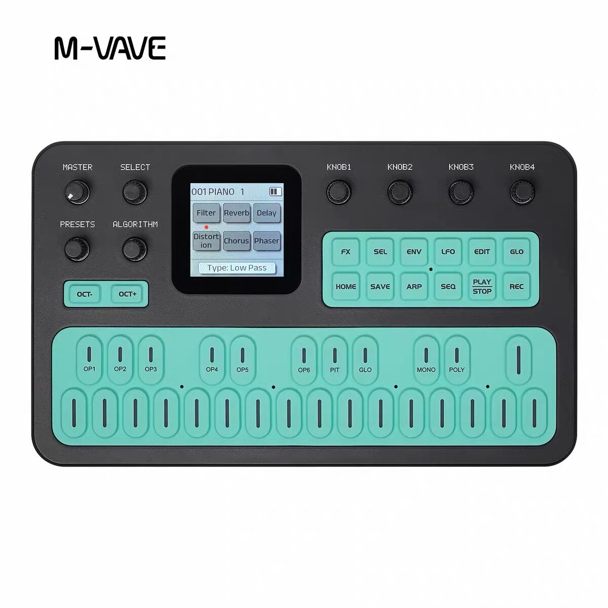 Sintetizador FM de bolso M-Vav - Midi Controller Pad avaliação e preço