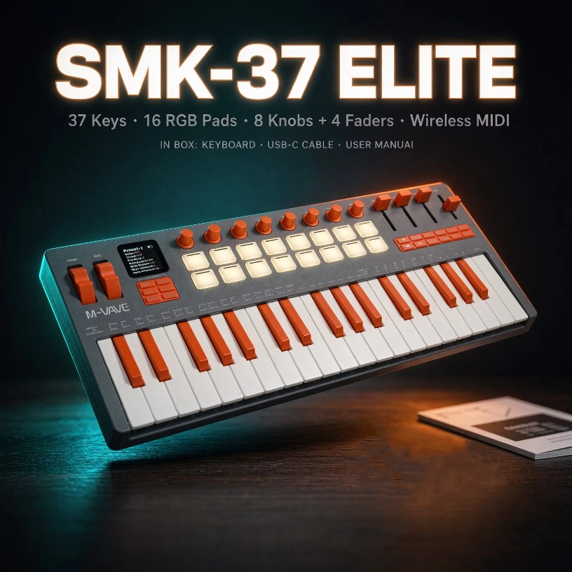 Controlador de teclado MIDI se - Midi Controller Pad avaliação e preço