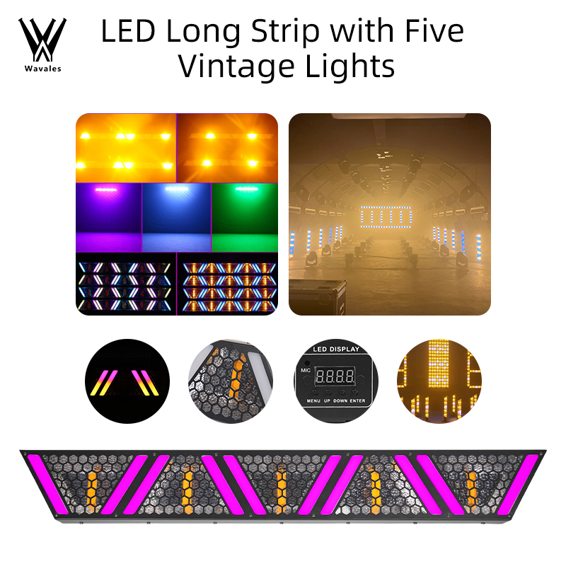 5X60W Stage Retro Lights DMX51 - Audio Music Dj avaliação e preço